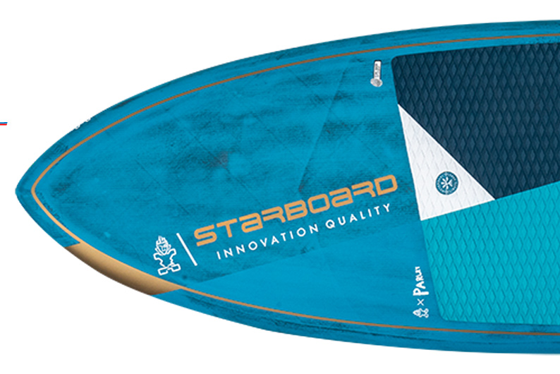 Starboard SUP Stand Up Paddleboard Blue carbon pro Key Features 2021-infused-paint-pigment